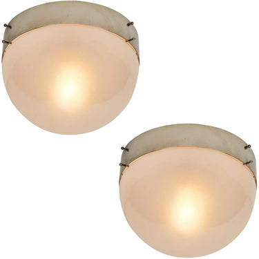 V416 1960s Sergio Mazza 'Demi Clio' Wall or Ceiling Lamp for Two Enlighten