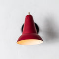 1950s Italian Red Articulating Sconces Attributed to Gino Sarfatti