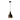 Bitossi Aldo Londi Ceramic Pendant light with striped design on a white background