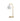 VL ring crown table lamp with white shade and gold metal base on a white background from Louis Poulsen