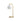 VL ring crown table lamp with white shade and gold metal base on a white background from Louis Poulsen