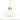 Orsjo volver Pendant light with white shade and brass fixture on a white background