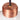 Close-up of a copper pendant light fixture with a white lampshade.