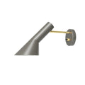 AJ wall light in grey and brass with switch