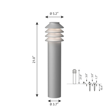 aluminum bysted bollard dimensions and mounts