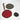 three round rugs in different colors on a white background