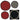 'Aros' Round Red or Grey Rug for Nanimarquina