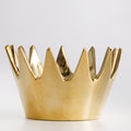 Gold crown on a white background