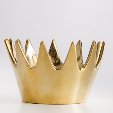 Gold crown on a white background
