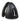Black sculptural bookend  on a white background