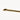 Gold-colored metal rod on a white background