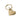 Gold heart-shaped pendant on a light gray background