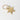 Gold star-shaped keychain on a white background