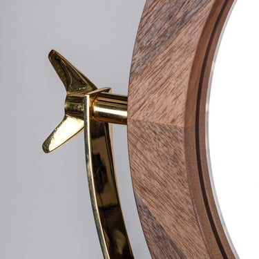 aubock 4959 walnut mirror detail