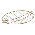 brass aubock wire fruit  basket on a white background