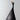 Abstract black sculpture on a gray background