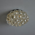 V3432 Petite 1960s Helena Tynell Amber Bubble Glass Flush Mount for Limburg 10.jpg