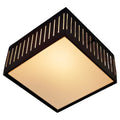 1960s Stilux Perforated Metal & Glass Ceiling Lamp In The Manner of Bruno Gatta two enligh