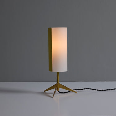 V3399 1950s Brass & Perspex Tripod Table Lamp by Stilux Milano Two Enlighten 6.jpg