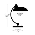 Kaiser Idell 6331T Fritz Hansen Two Enlighten dimensions.jpg