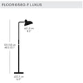Kaiser Idell 6580-F Fritz Hansen Two Enlighten dimensions.jpg