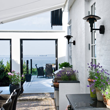 Poul Henningsen 'PH 3-2½' Outdoor Wall Lamp for Louis Poulsen Two Enlighten outdoor lifestyle