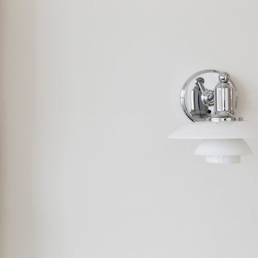 PH 2/1 wall light chrome louis poulsen poul henningsen two enlighten bedside lifestyle
