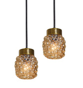 V3405 1960s Helena Tynell Amber Bubble Glass Pendant Lamp for Limburg Two Enlighten 1.jpg