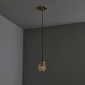 V3405 1960s Helena Tynell Amber Bubble Glass Pendant Lamp for Limburg Two Enlighten 3.jpg