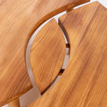 M4177 Pierre Chapo 'T22' Solid Wood Low Table for Chapo Création detail center