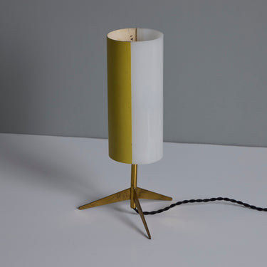 V3399 1950s Brass & Perspex Tripod Table Lamp by Stilux Milano Two Enlighten 21.jpg