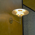 Poul Henningsen 'PH 3-2' Opal Glass and Chrome Wall Lamp for Louis Poulsen two enlighten lit lifestyle 