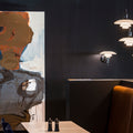 Poul Henningsen 'PH 3-2' Opal Glass and Chrome Wall Lamp for Louis Poulsen two enlighten lit lifestyle 
