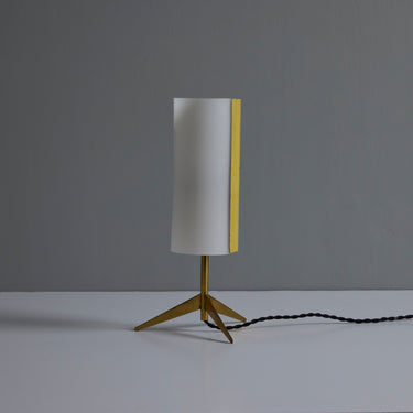 V3399 1950s Brass & Perspex Tripod Table Lamp by Stilux Milano Two Enlighten 10.jpg