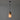 V3411 1950s Stilnovo Glass & Brass Cylindrical Pendant with Original Yellow Label Two Enli
