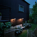 Poul Henningsen 'PH 3-2½' Outdoor Wall Lamp for Louis Poulsen Two Enlighten outdoor lit lifestyle 