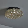 V3432 Petite 1960s Helena Tynell Amber Bubble Glass Flush Mount for Limburg 14.jpg