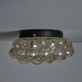 V3432 Petite 1960s Helena Tynell Amber Bubble Glass Flush Mount for Limburg 17.jpg
