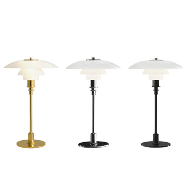 Poul Henningsen 'PH 3/2' Opal Glass Table Lamp for Louis Poulsen Two Enlighten all variants hero packshot 