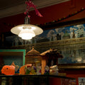 PH 2/1 opal glass pendant louis poulsen poul henningsen two enlighten lifestyle chrome