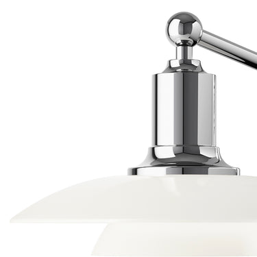PH 2/1 wall light chrome louis poulsen poul henningsen two enlighten detail