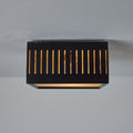 1960s Stilux Perforated Metal & Glass Ceiling Lamp In The Manner of Bruno Gatta two enligh