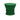 Green cylindrical textile lampshade on a white background
