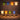 Set of colorful floor lamps on a dark background