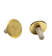 brass face bottlestopper gift idea