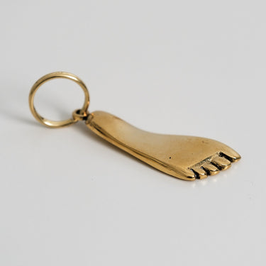 brass foot keyring packshot