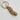 brass peanut keyring