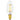 Tala clear e12 candle light bulb with gold base on a white background
