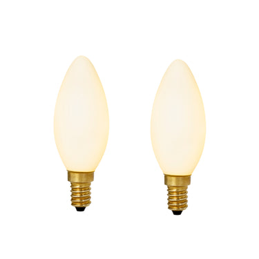 Pair of 'Candle' Dim-to-Warm Frosted Glass LED Bulbs by Tala