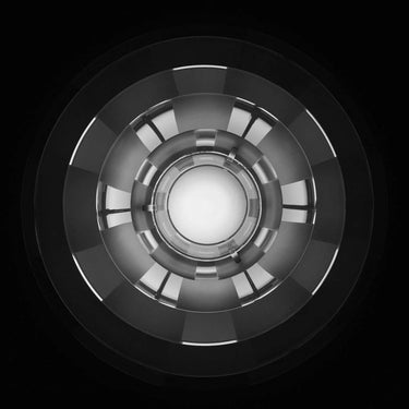 Poul Henningsen 'PH Septima' Pendant for Louis Poulsen two enlighten below view detail 